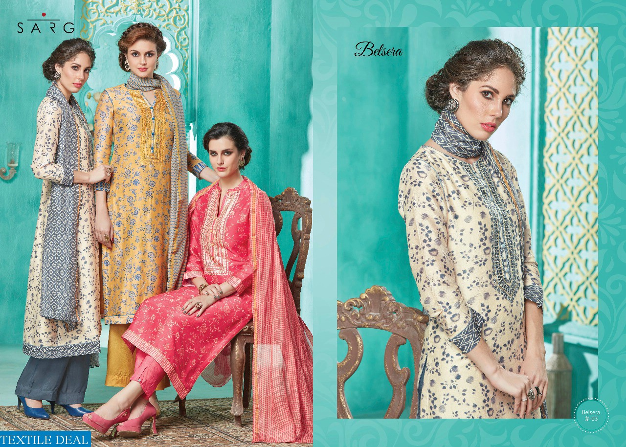 Sarg Belsera Wholesale luxury Ethnic Salwar suits